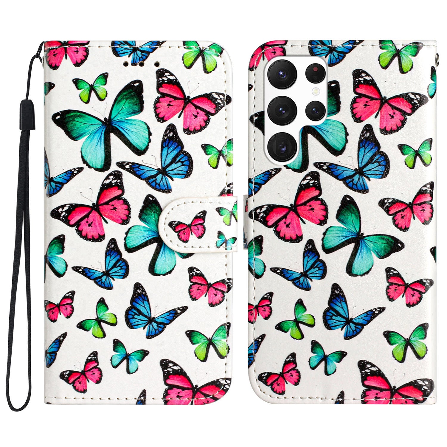 For Samsung Galaxy S23 Ultra Flip PU Leather Phone Cover Stand Pattern Printing Wallet Case For Samsung Galaxy S23 Ultra Flip PU Leather Phone Cover Stand Pattern Printing Wallet Case